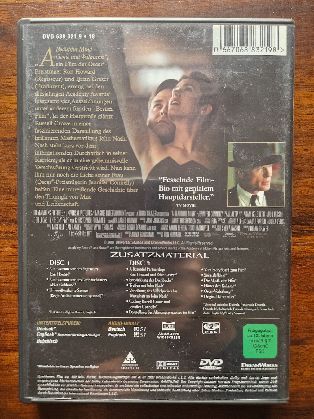 Tutti i DVDs: A Beautiful Mind - 2 Disc Oscar Edition DVD – Usato da Emmenbrücke venduto da alexa1983 1