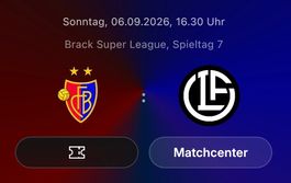 2 Tickets FC Basel - FC Lugano