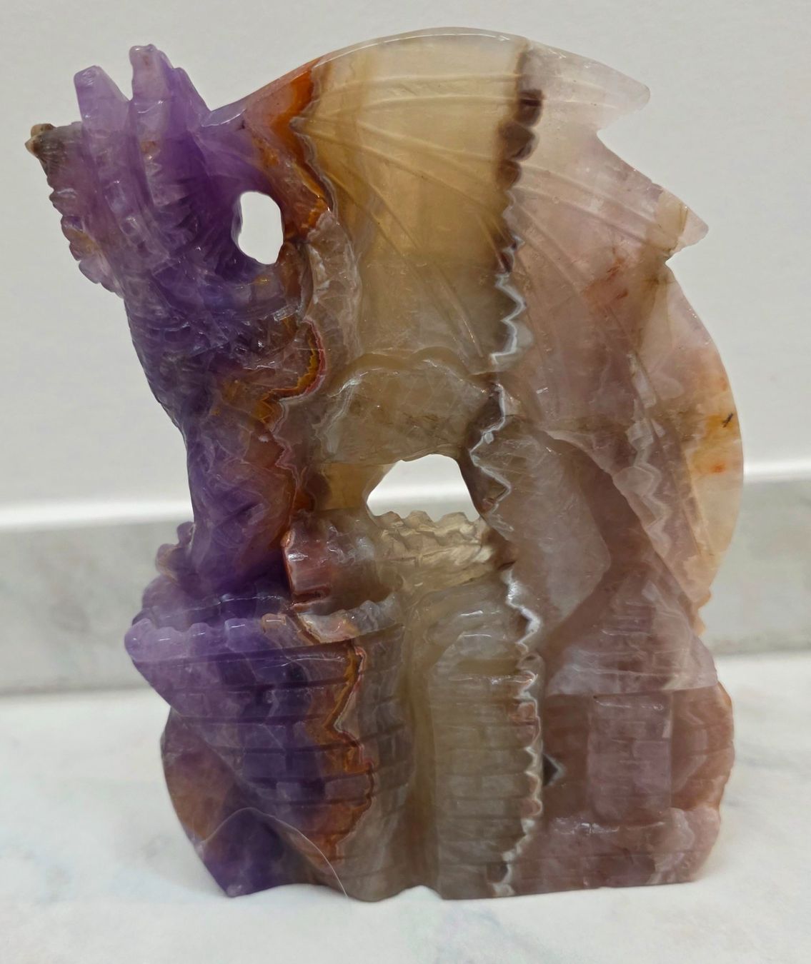 Minerali & Pietre curative: Amethyst-Achat Drache 1.33kg – Nuovo e nell'imballaggio originale da Matzingen venduto da Shay_Crystalz 2
