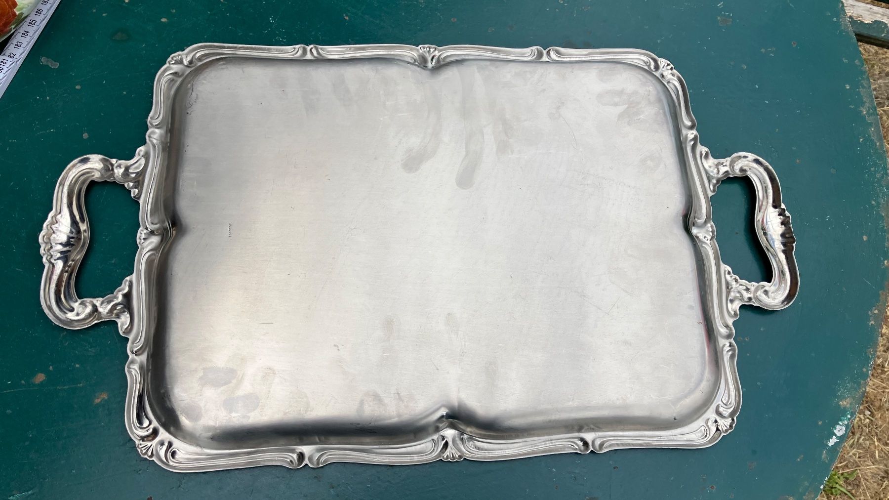 Piatti di portata: Plateau de service Inox vintage Servier Tablett – Usato da St-Cierges venduto da LeRegain 2