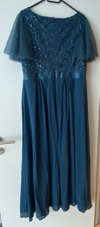 Elegantes Abendkleid / Ballkleid, petrol, Grösse XXL, neu!