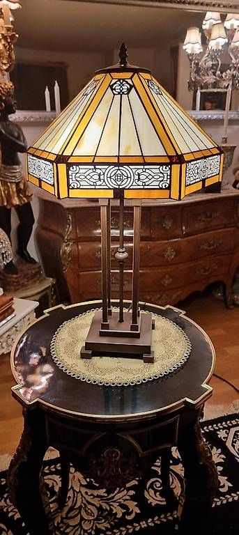 Lampade: Elegante Tiffany Lampe, Jugendstil – Nuovo e nell'imballaggio originale da Kaufdorf venduto da Nati-Nati 3