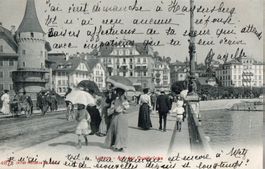 Luzern - Auf der Quaibrücke
