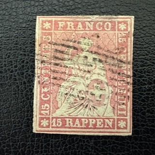 Tutti i francobolli: Strubel 24B/24B1, gestempelt, geprüft – Usato da Stallikon venduto da HILDECH1 1