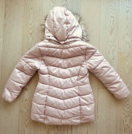 Winterjacke H&M Rosa mit Kapuze - Wie neu!