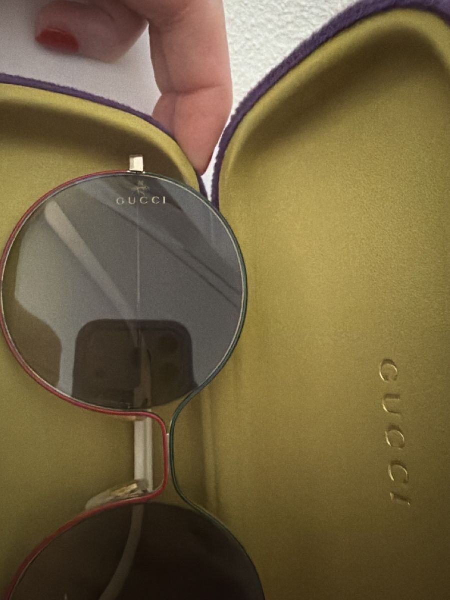 Gucci Occhiali & Lenti: Gucci Sonnenbrille, runde Gläser – Usato da Niederhasli venduto da Luxevault 1