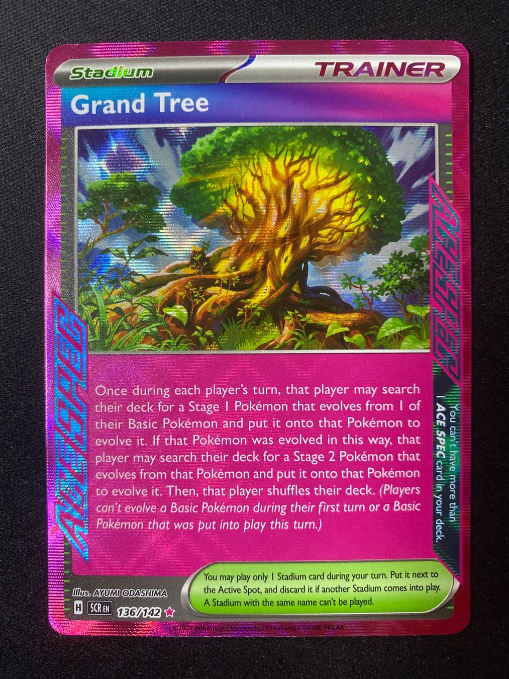 Pokémon Sammelbilder & Trading cards: Grand Tree 136 - Prachtbaum - ACE SPEC - Stellar Crown - EN – Neu (gemäss Beschreibung) aus Hausen AG von Shrade