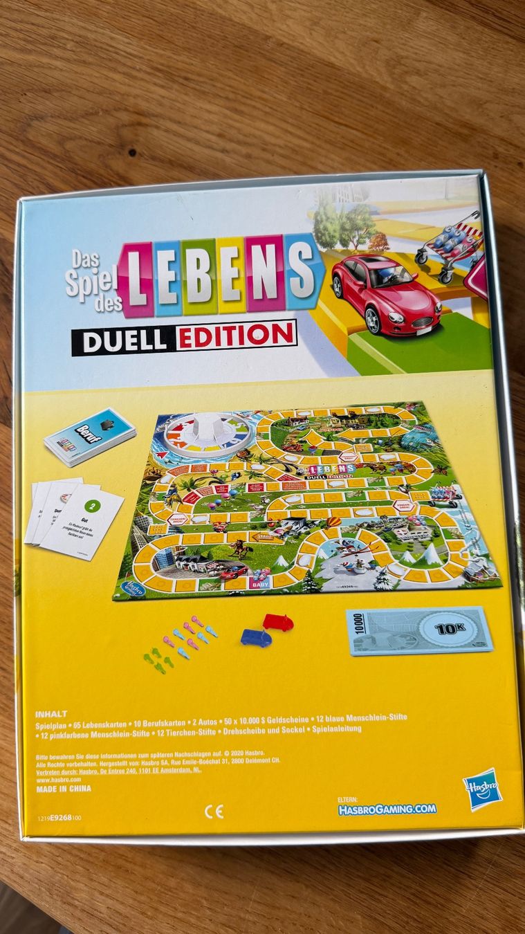 Hasbro Giochi: Spiel des Lebens Duell Edition – Usato da Schaffhausen venduto da Bootes 1