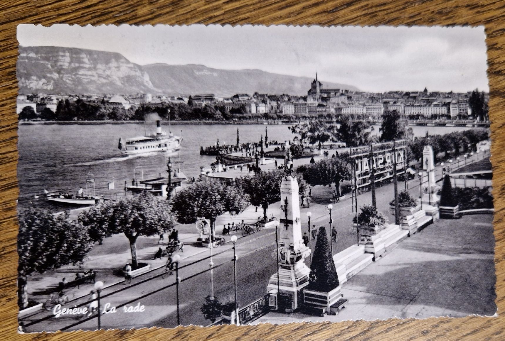 Cartoline postali: Genf - Die Reede 1960 – Usato da Ebikon venduto da Donar50