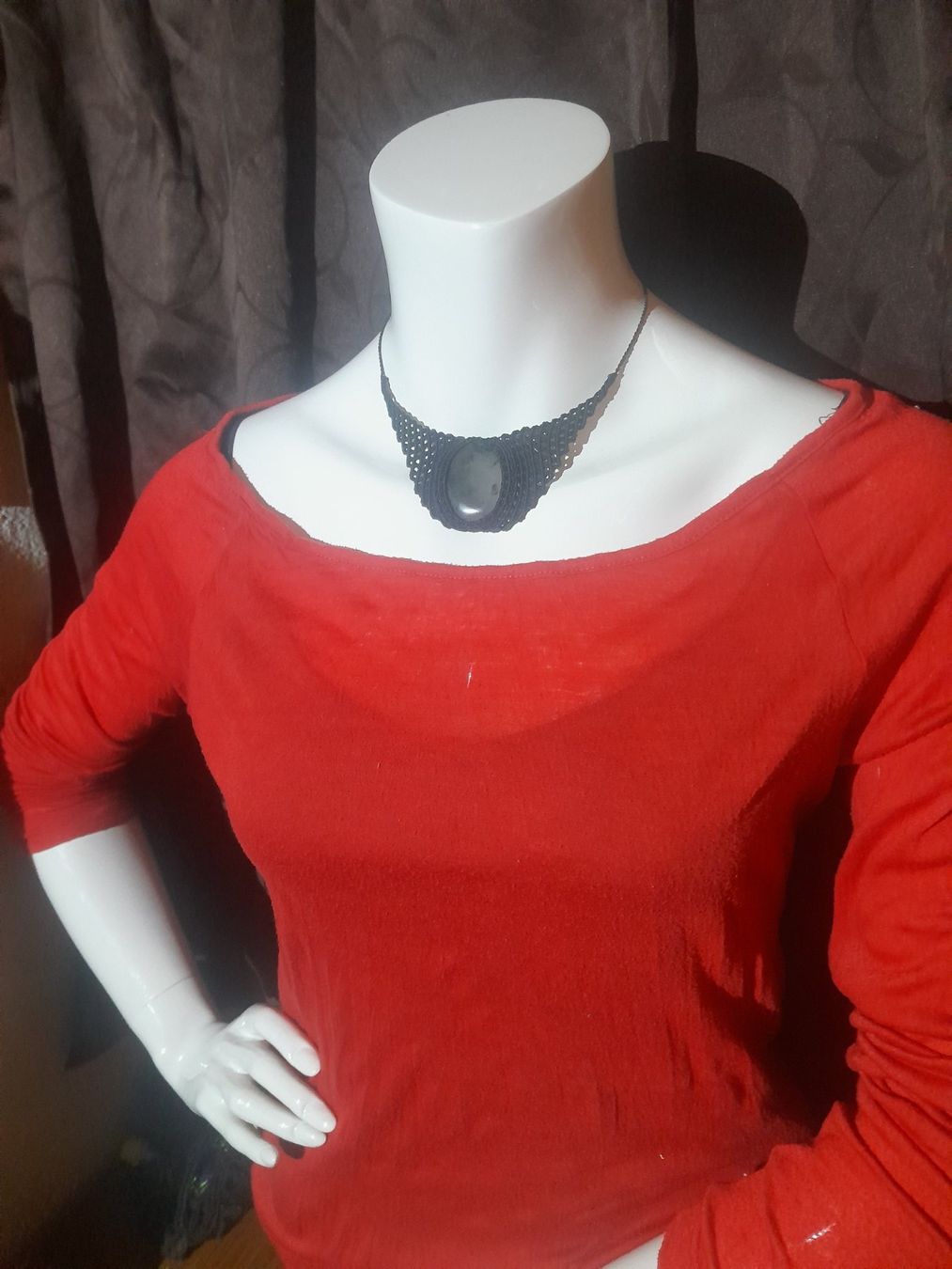 Catenine: Makramee Kette/Collier mit Seftonit – Nuovo (secondo la descrizione) da Pfäffikon ZH venduto da Emporos_42 2