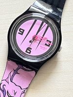 Swatch Uhr, pink-schwarz, ideales Geschenk!