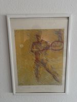 Lithografie H. Siehoff 92/300 Portr. Esther Arnold gerahmt
