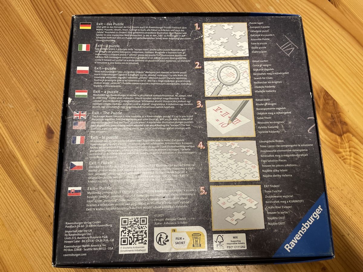 Ravensburger Puzzle: Ravensburger Exit Puzzle - Die Hexenkueche, komplett! – Usato da Therwil venduto da rubininio 1