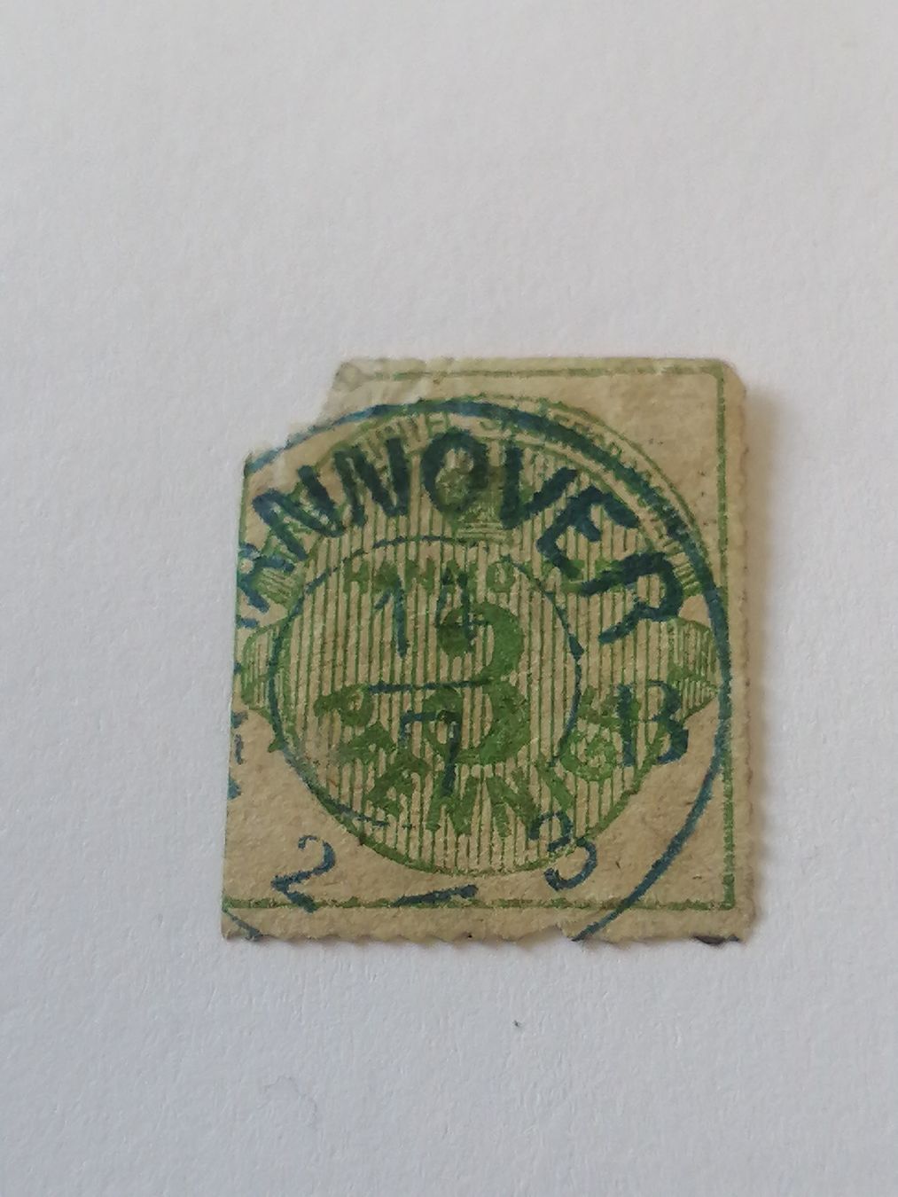 Tutti i francobolli: Alt Deutschland Hannover 3 Pfennig  – Usato da Happerswil venduto da tschergi