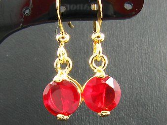 Orecchini pendenti & Orecchini a lobo: Red Ruby CZ / JOS-0066 – Nuovo (secondo la descrizione) da Ittigen venduto da Oner 3