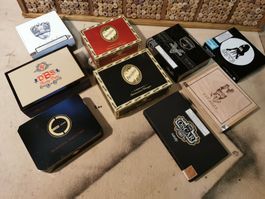 9 x dekorative / nostalgische Zigarrenkisten (003)