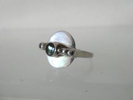 Silberring 925 mit Onyx Gr. 51 (16.2mm)