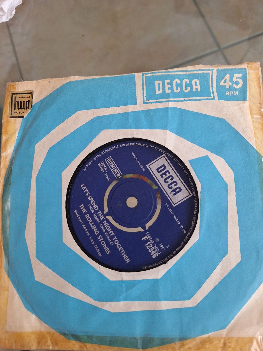 Dischi in vinile: Single von Rolling Stones 60 iger Jahre – Usato da Rheinfelden venduto da Cleopatra2000