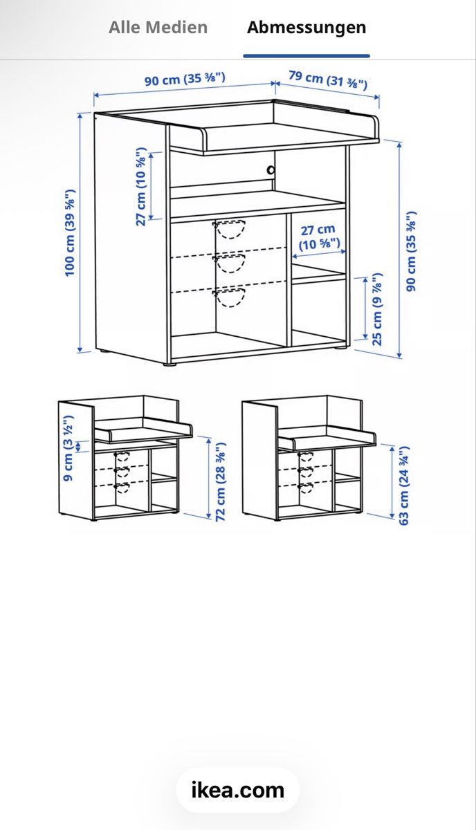 Ikea Tables à langer & accessoires: Wickeltisch  – D'occasion à Zürich par Iry-Bell 3