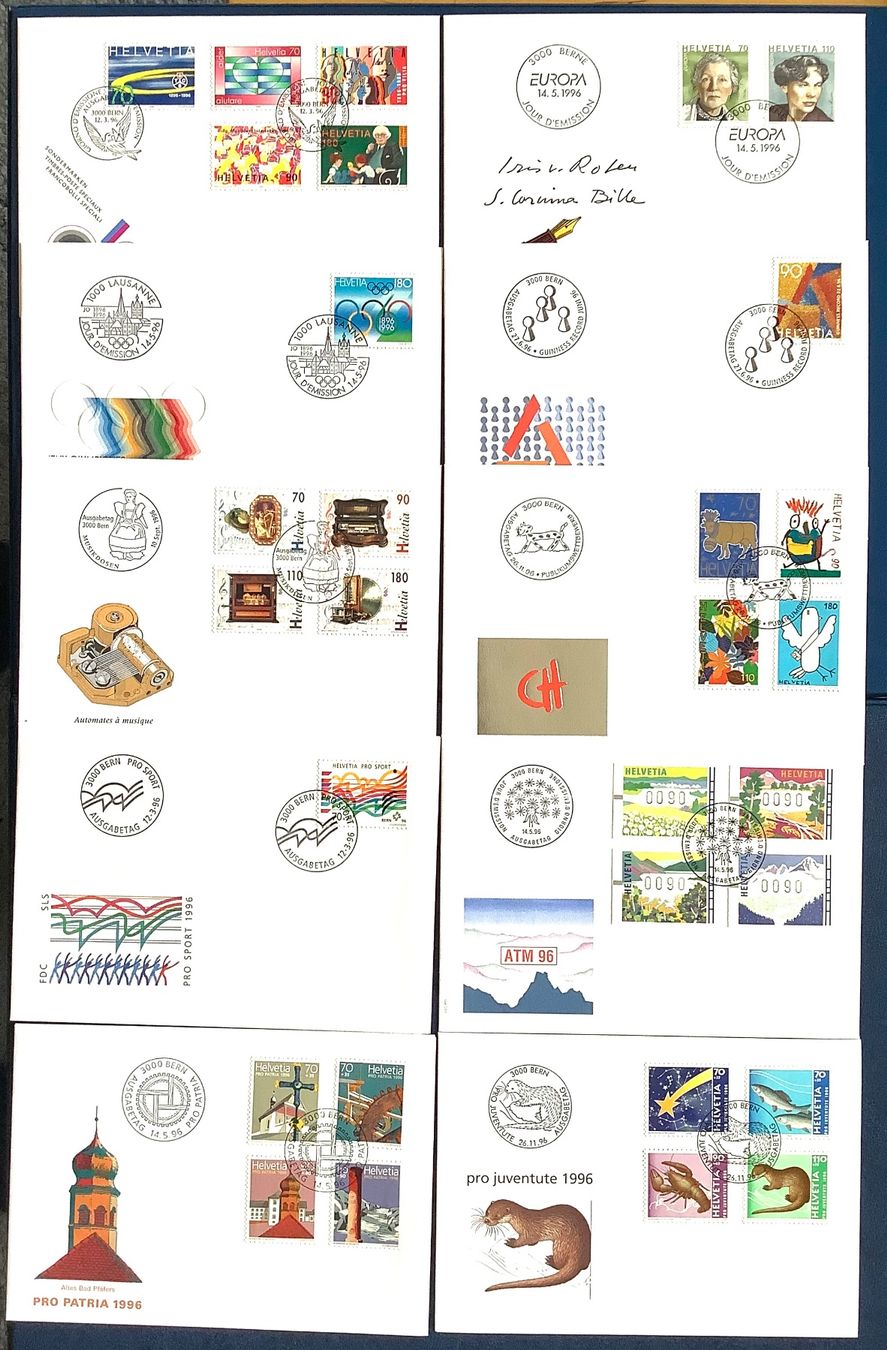 Tutti i francobolli: 1996  -  FDC  Schweiz – Nuovo (secondo la descrizione) da Liestal venduto da Skunk02