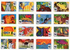 BRIEFVERSCHLUSS WWF 16 SELBSKLEBEETTIKETTEN - AX266