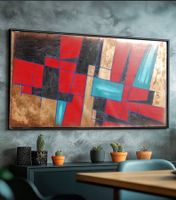 Abstrakt A1378⚡️Original-Acrylgemälde auf Leinwand 210cm