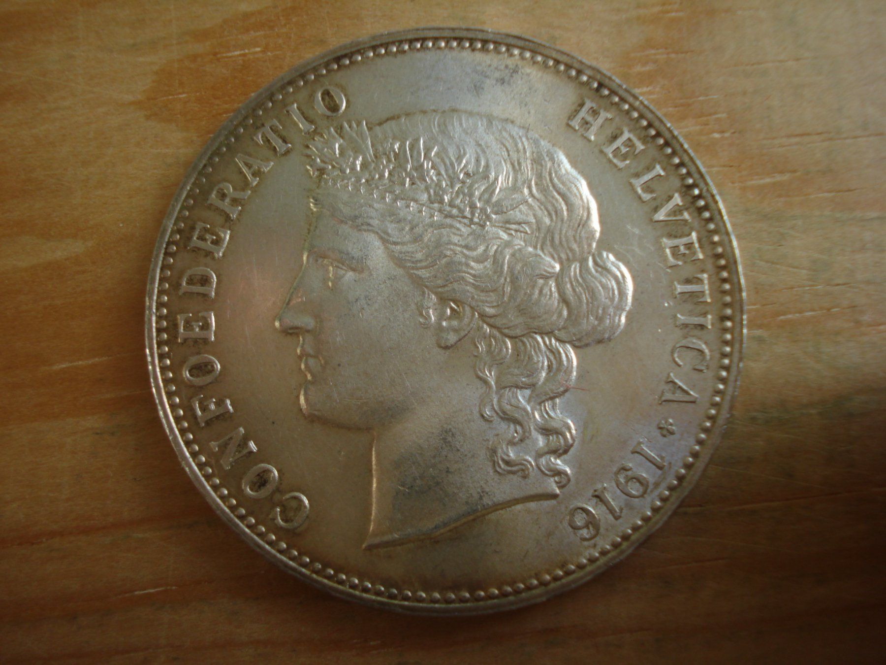 Tutti le monete: (Z) 5 Franken  1916  STGL- – Nuovo (secondo la descrizione) da Erlach venduto da Net-Coins 5