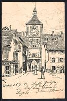 Liestal, Blick durchs Obertor, 1901