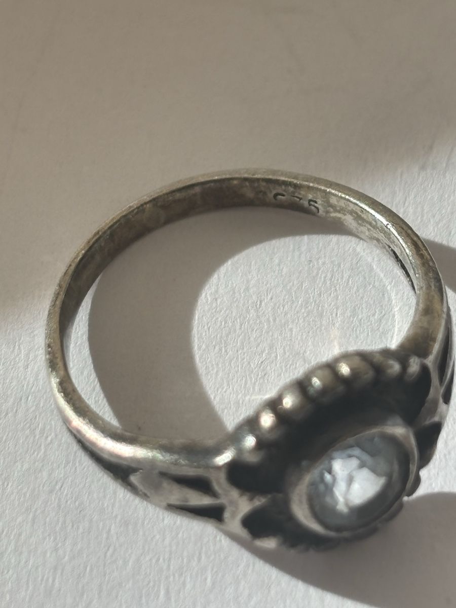 Anelli: Silberring 925 mit hellblauem Stein Vintage Zustand – Usato da Langnau am Albis venduto da flusspflege 5