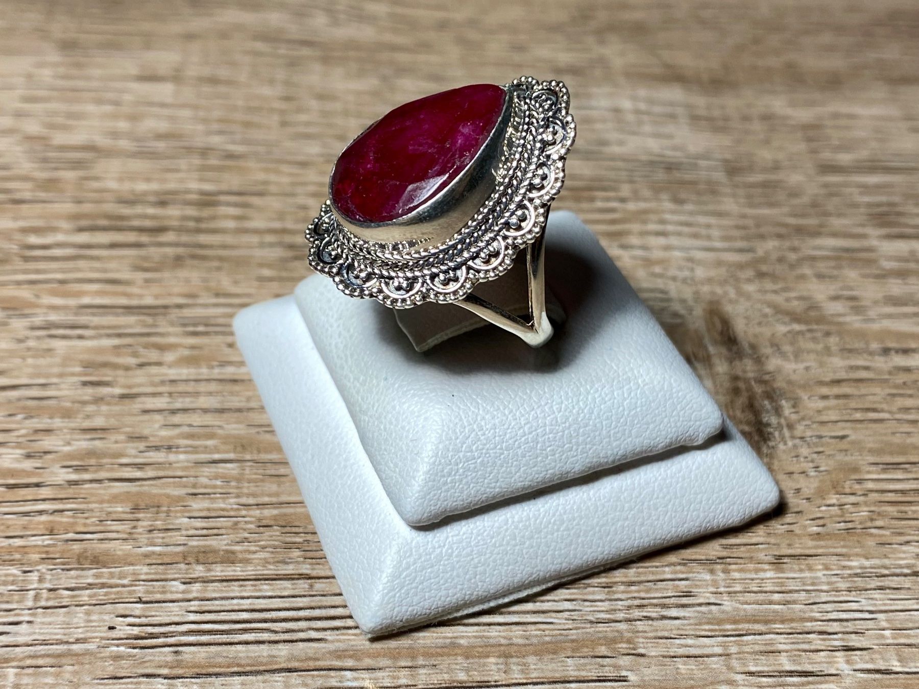 Anelli: Orientalischer Silber 925 Ring mit natürlichem Rubin – Nuovo e nell'imballaggio originale da Laax venduto da Kiki_Kingdom3 2