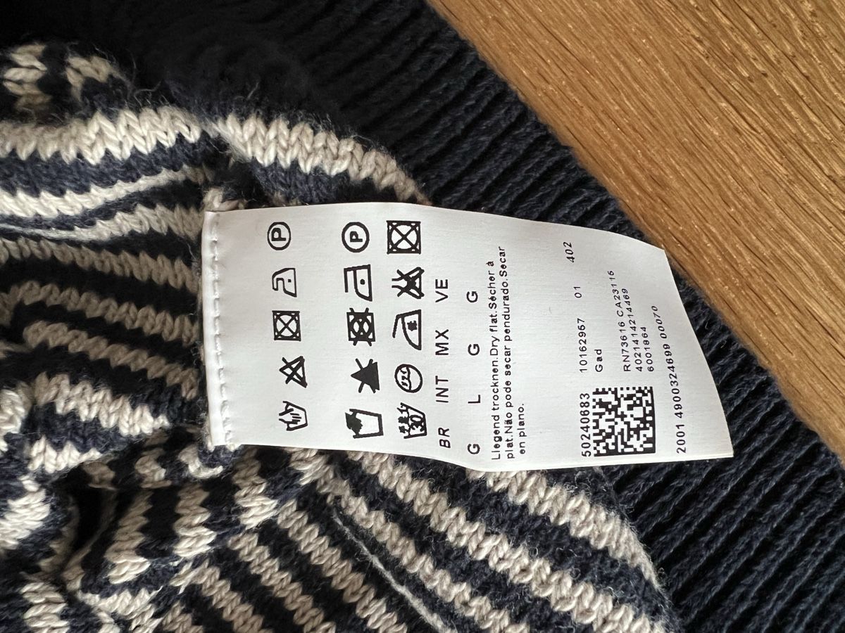 Hugo Boss Maglioni & Felpe: Herren Pullover Hugo Boss, Gr.L blau/grau – Usato da Wolfwil venduto da Poulet60 6