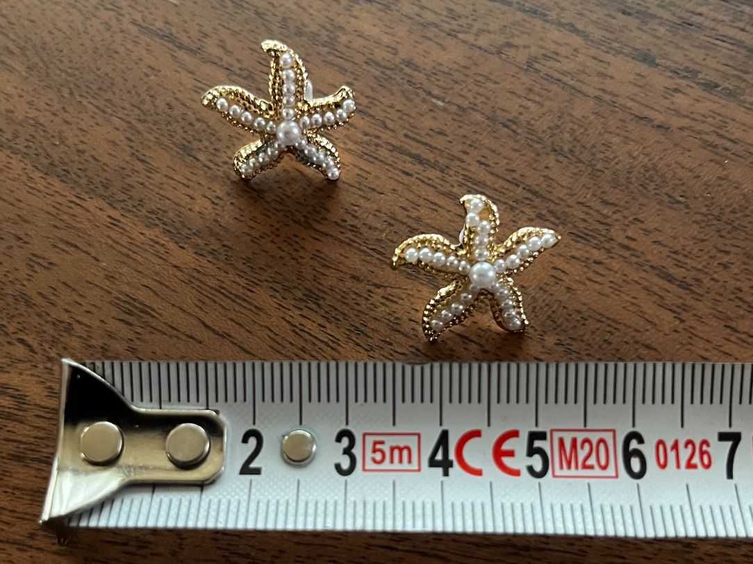 Orecchini pendenti & Orecchini a lobo: Ohrstecker Seestern mit Perlen - Sommer Schmuck! – Nuovo e nell'imballaggio originale da Gams venduto da Mariawicca 5