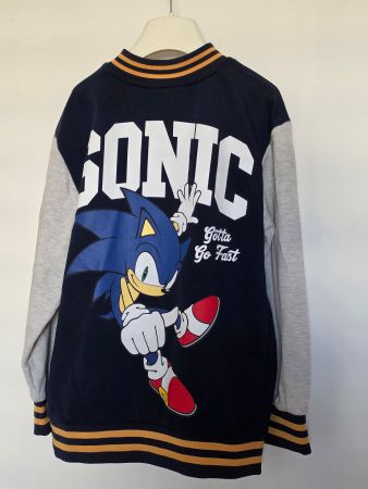Collegejacke mit Sonic-Motiv Gr. 134/140