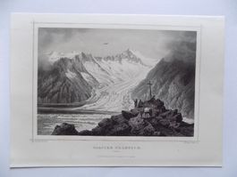 Der Aletschgletscher und seine Schneehäupter