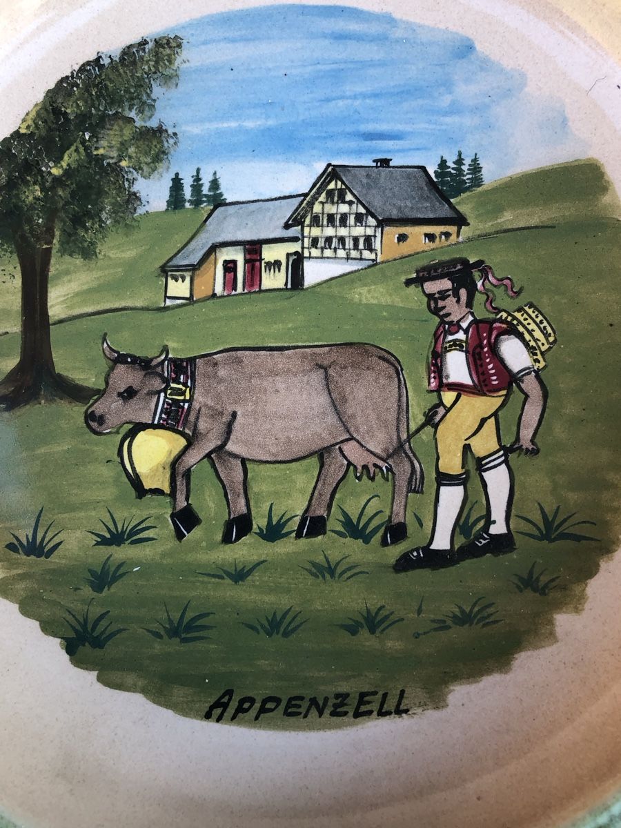 Piatti: Wandteller Appenzell, Handbemalt, Schweizer Tradition – Usato da Arbon venduto da Wladimir1 1