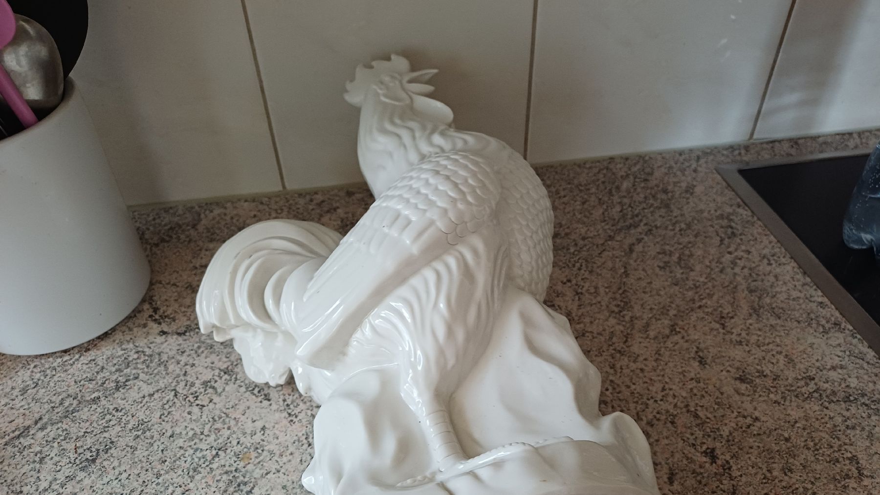 Figuren: Grosser  schwerer Porzelan Hahn. – Gebraucht aus Flawil von Naphtali 5