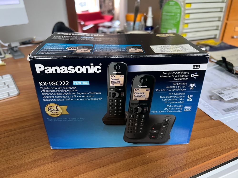 téléphone Panasonic KXTGC222SLB Duo neuf Kaufen auf Ricardo