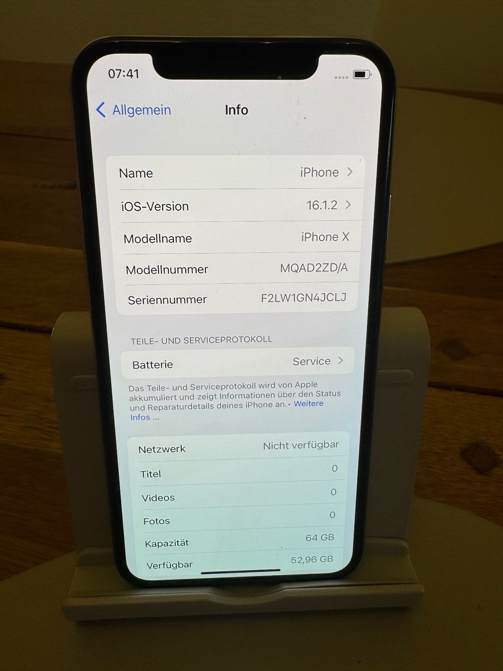 Apple Portables: iPhone X 64GB – D'occasion à Adliswil par Busys 1