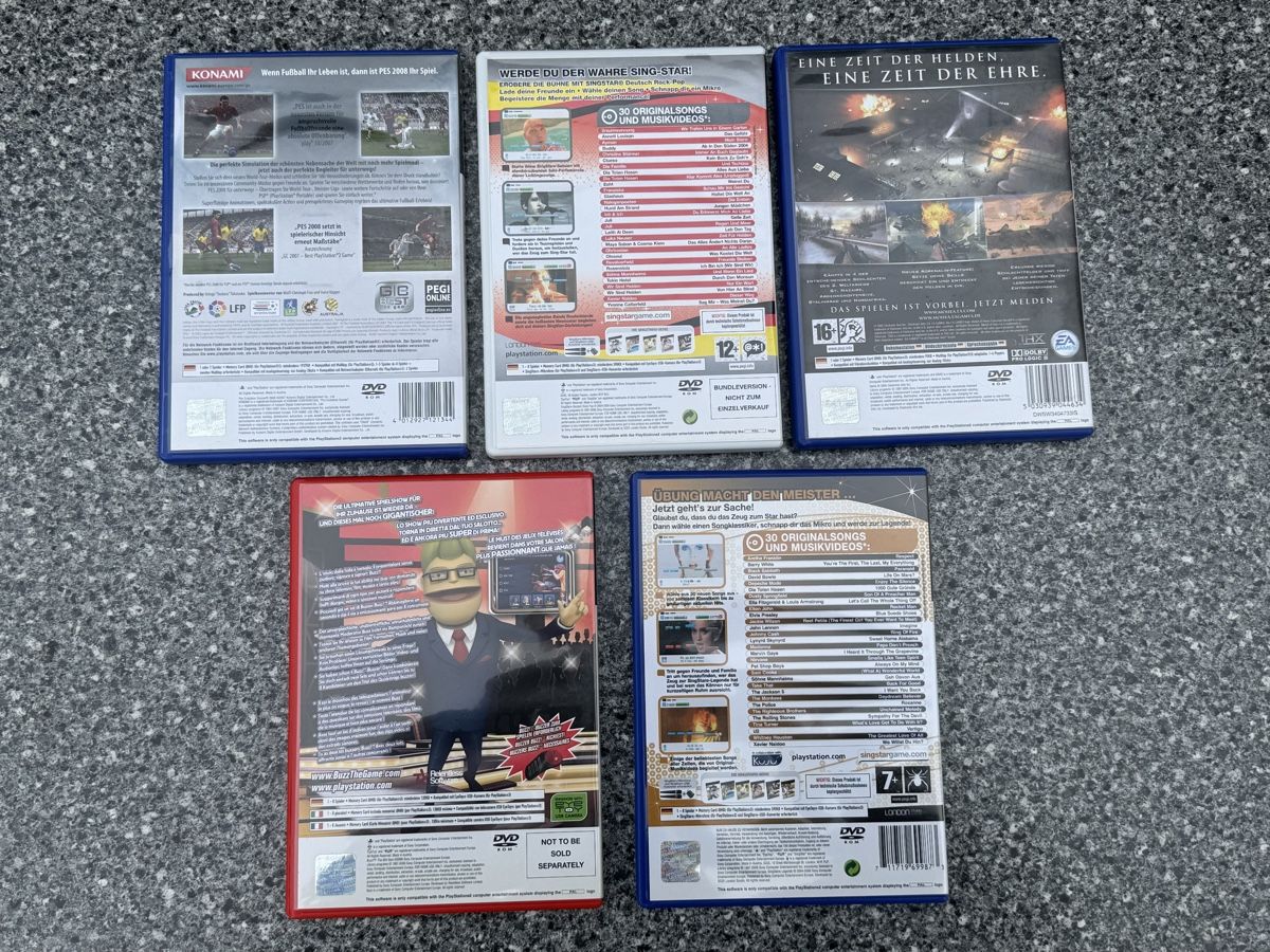 Spiele: 5 Stück PlayStation 2-Spiele – Gebraucht aus Schaffhausen von 1963CD 1