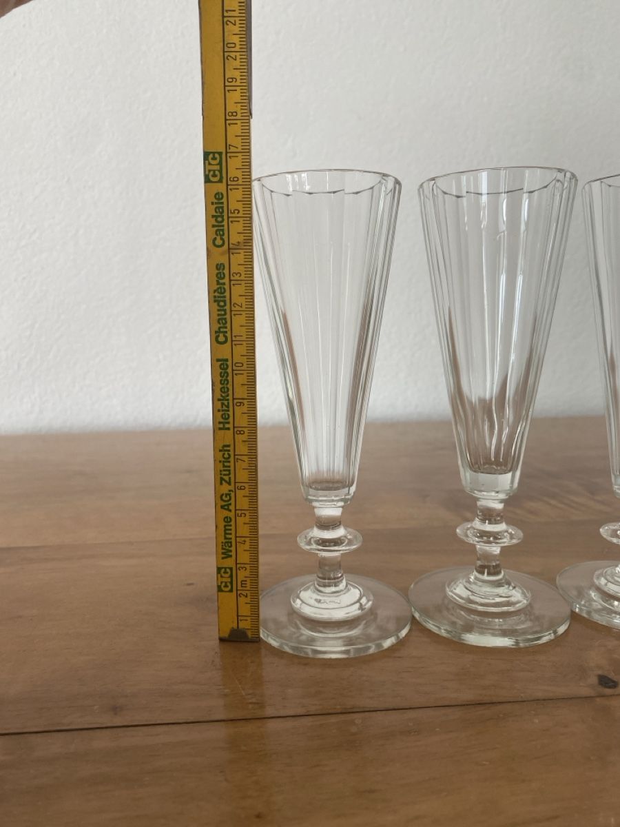 Bicchieri: 3 elegante, alte Sektgläser aus Kristall – Usato da Burgdorf venduto da gre_2ftz 3