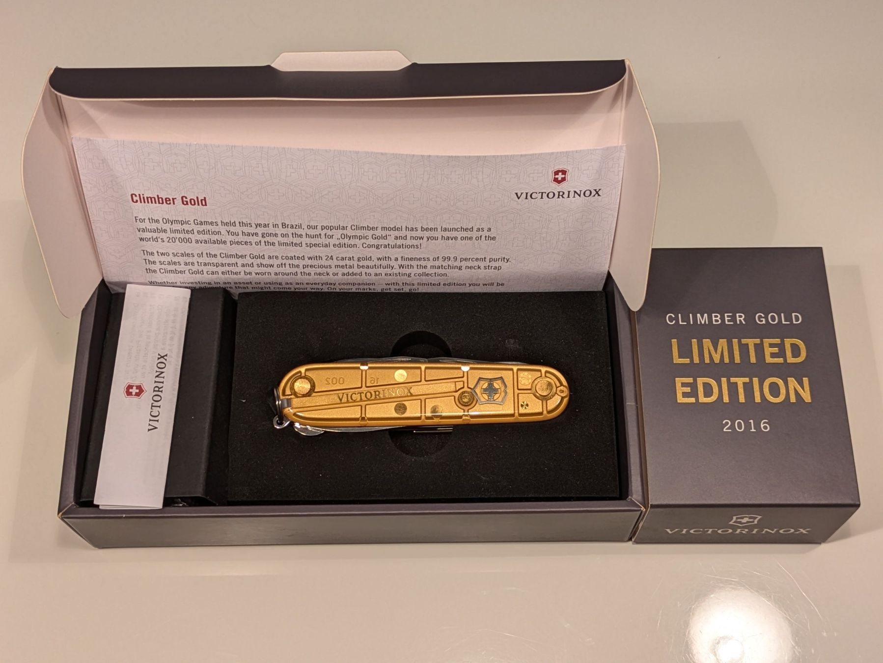 Victorinox Taschenmesser: Victorinox Climber Gold - Limitierte Edition 2016 – Neu und originalverpackt aus Ennetbürgen von sep_5ys8