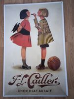 Cailler Schokolade Blechschild, Vintage Wanddeko, TOP!