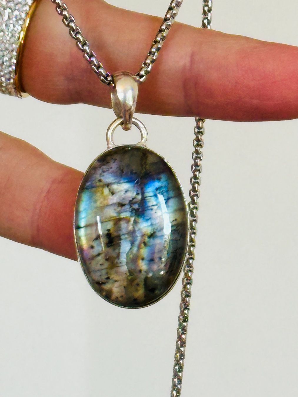 Catenine: Labradorite Gemstone Handmade Jewelry necklace – Nuovo e nell'imballaggio originale da Genève venduto da AGBERG 5