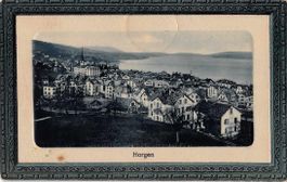 GRUSS aus HORGEN Gesamtsicht 1913