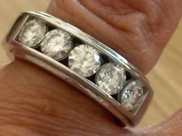 Luxus Elegante Gr.16/6 Ring Zirkonia  Silberfarben