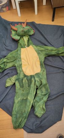 Karneval: Super Dino Triceratops Kostüm, Grösse 104 Fasnacht