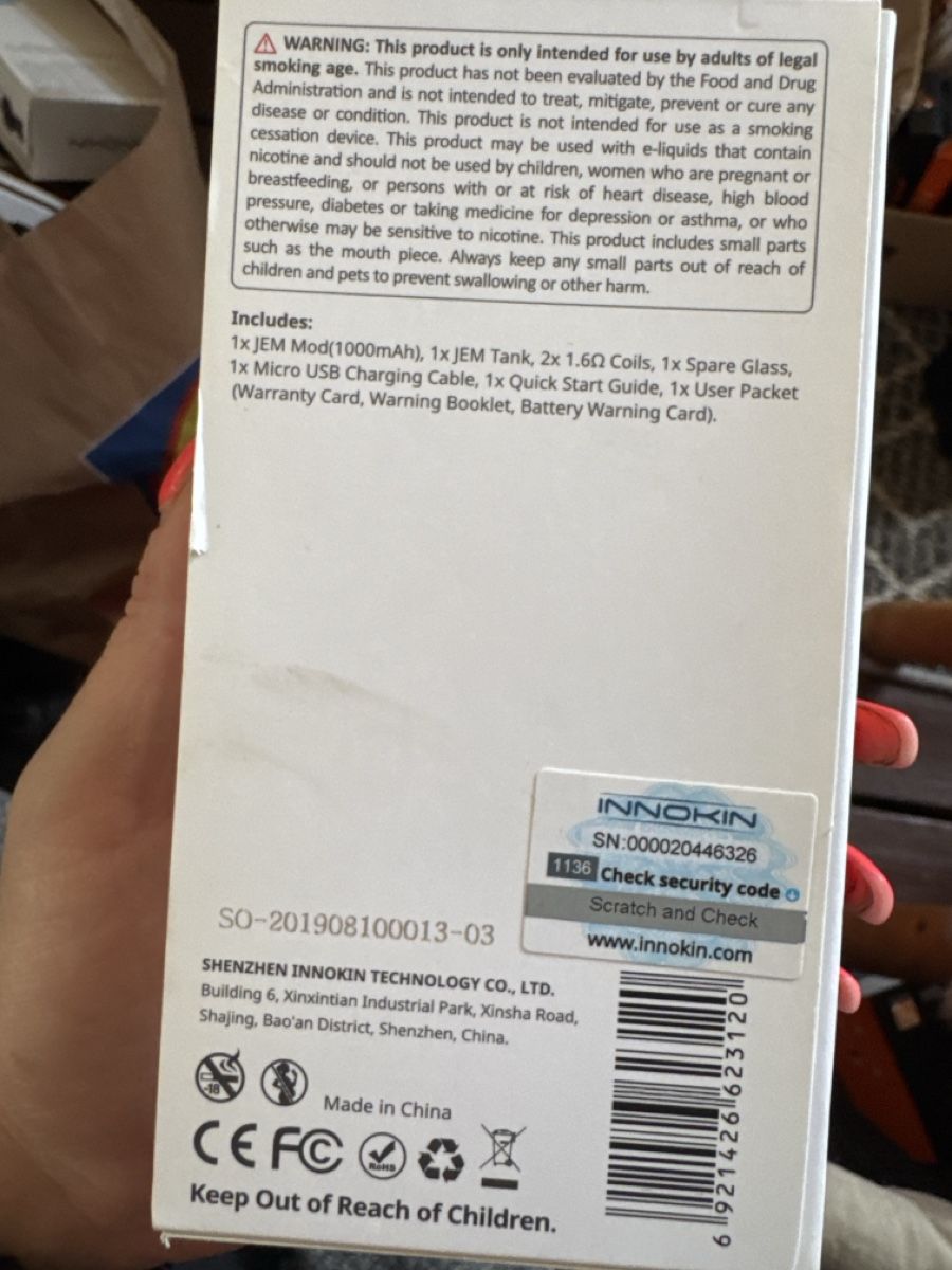 Altri Prodotti per fumatori: E-Zigarette Innokin JEM Kit 1000mAh – Usato da Zürich venduto da Belisimo 1