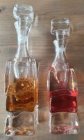2 flacons verre. Créateur L'Essentiel. Rareté