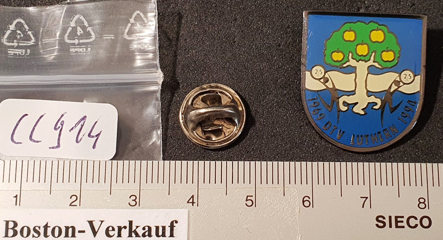 Placchette & Badge: CC914  Pin Gemeindewappen DTV Luthern 1994 – Usato da Reinach BL venduto da Boston-Verkauf 1