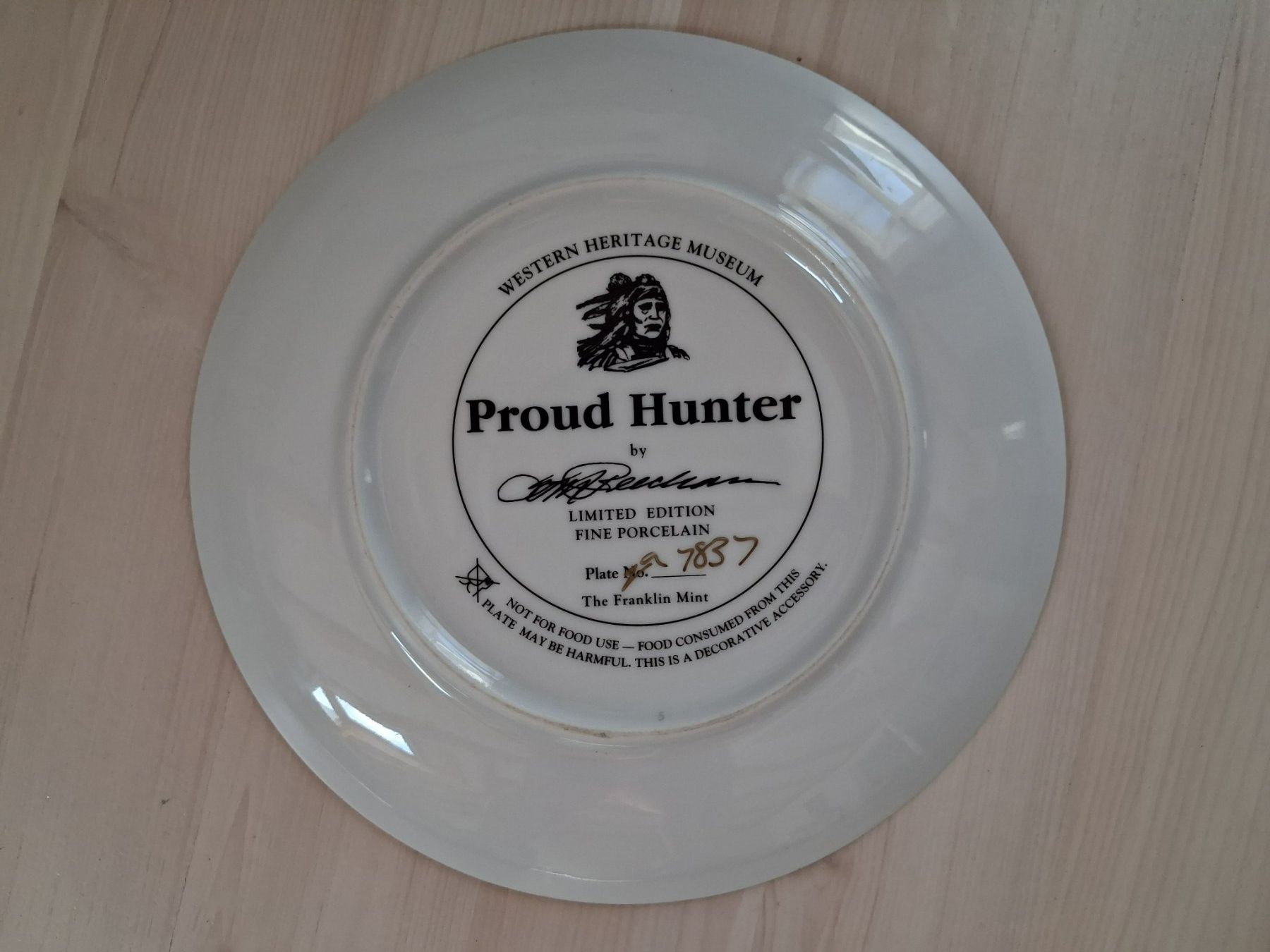 Teller: SAMMELTELLER INDIANER PROUD HUNTER – Gebraucht aus langnau von Santos1411 1
